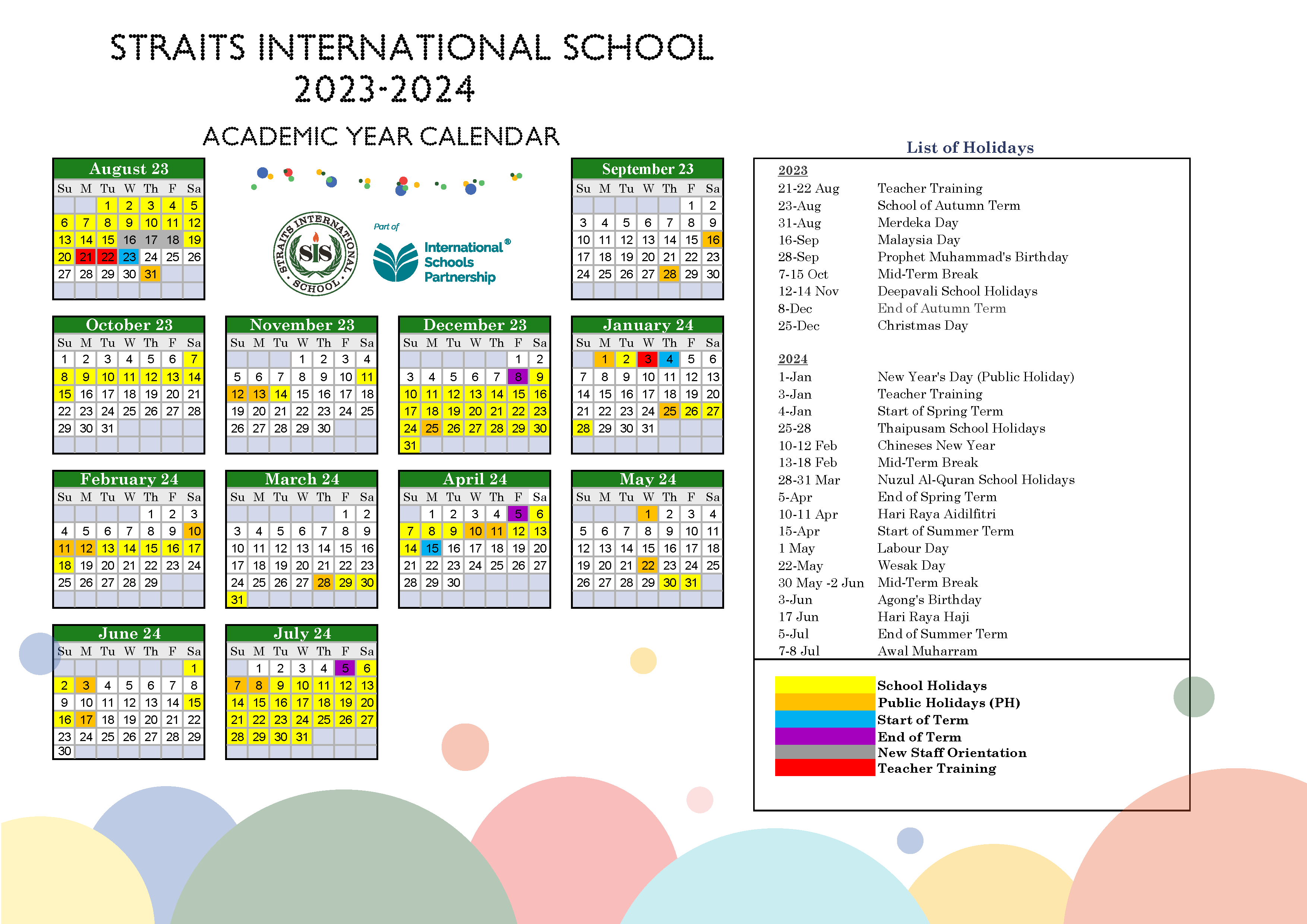 2023-2024 Academic Calendar